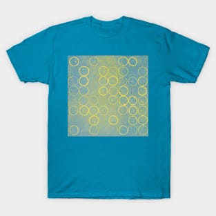 Circle pattern - blue and yellow T-Shirt